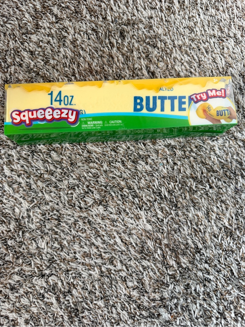 14oz Yellow Butter squeezy Toy